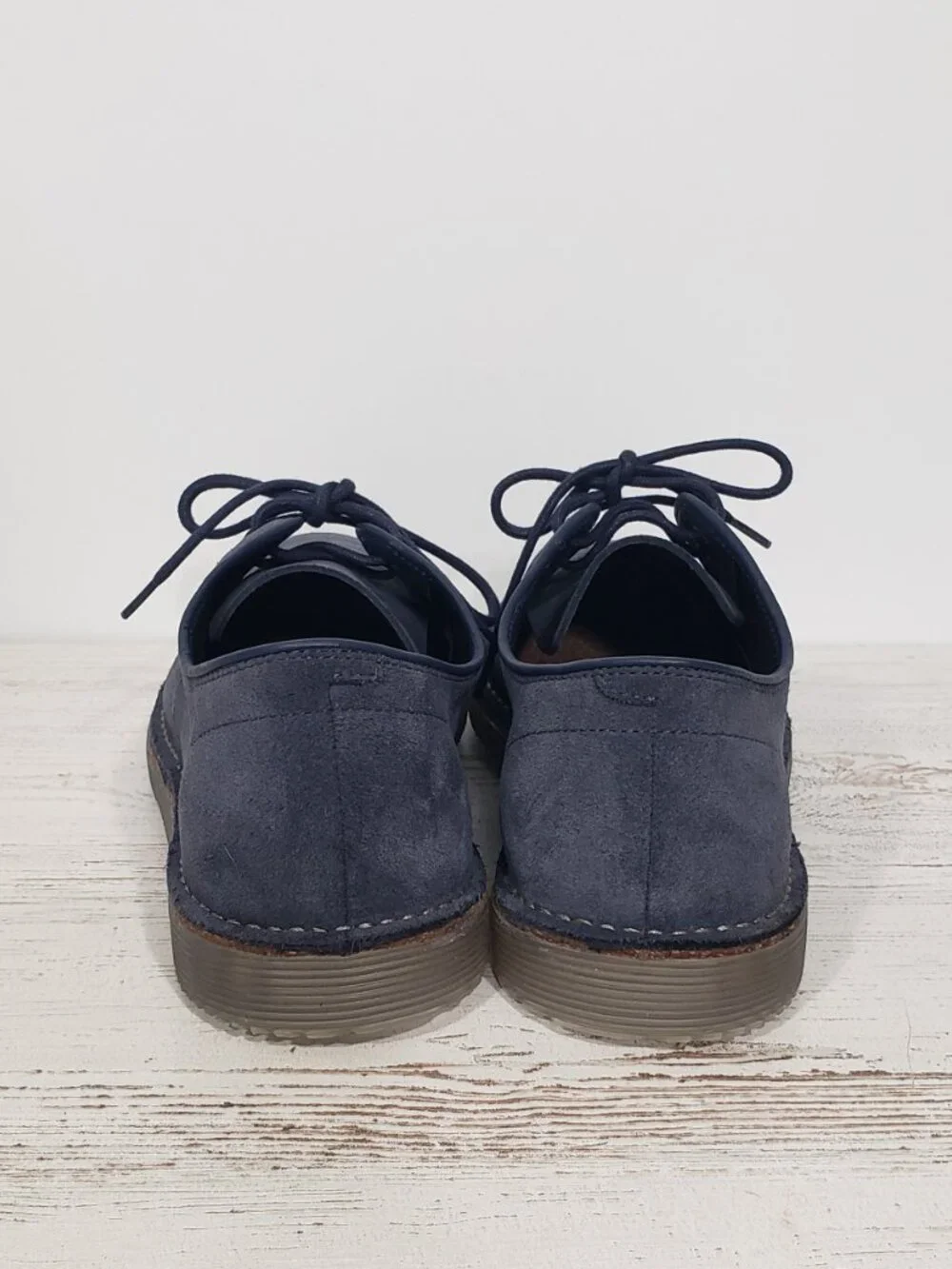 Clarks Blue Suede Shoes Oxford Lace Up Men's Size 11.5